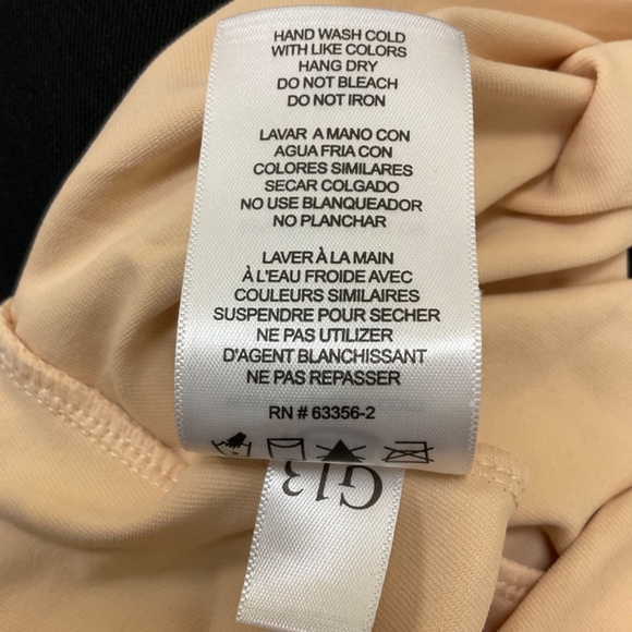 Capezio Cami Leotard Sz Small Petite Adjustable Straps NWOT Nude - Picture 7 of 7